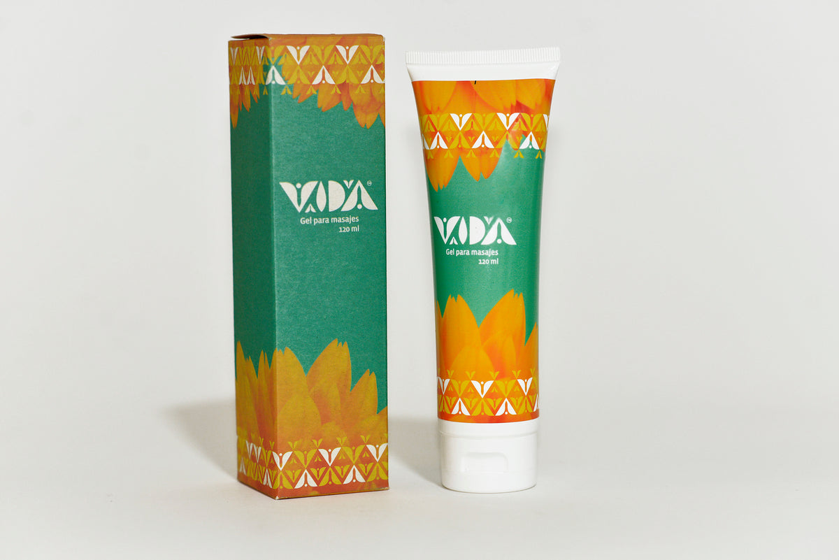 Massage Gel with Arnica, Calendula, Ginger, Caffeine and Mint – Vida Productos Ancestrales