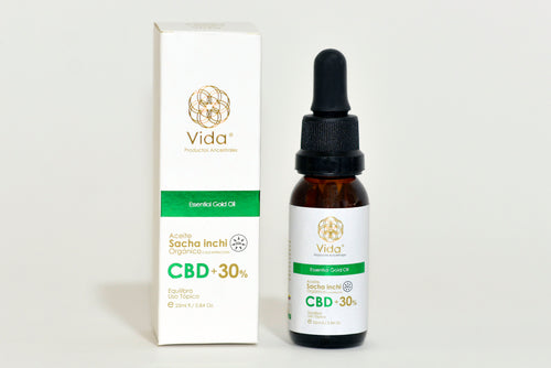 Vida Day Oil 30% with CBD and Organic Sacha Inchi in Amber Glass Bottle – Vida Ancestral Products