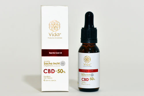 Vida Day Oil 50% with CBD and Organic Sacha Inchi in Amber Glass Bottle – Vida Ancestral Products